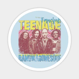 Teenage Fanclub Vintage 1989 // Bandwagonesque Original Fan Design Artwork Magnet